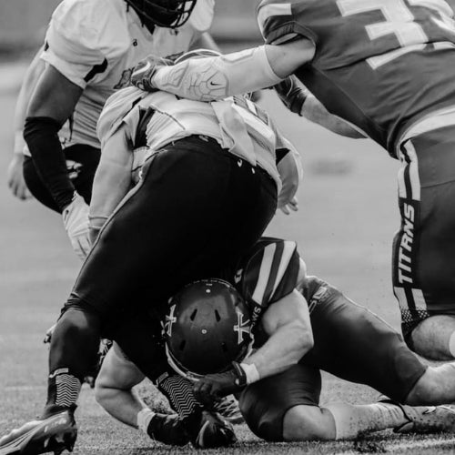 Jonny competing in American Football