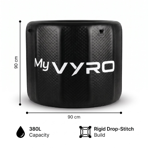 MyVYRO Inflatable Ice Bath Size and Features